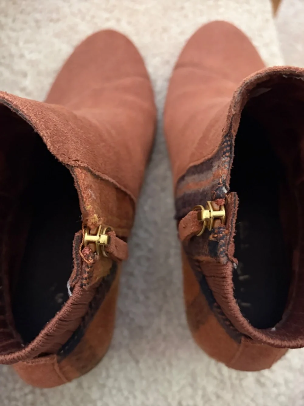 TOMS Bootie with plaid